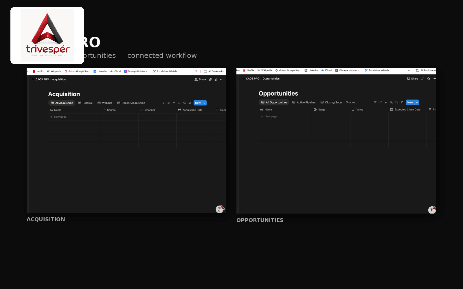 CAOS Pro: Acquisition & opportunities